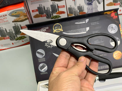 Dotted Pattern Zepter Knife Set 6 Pieces For Kitchen Use