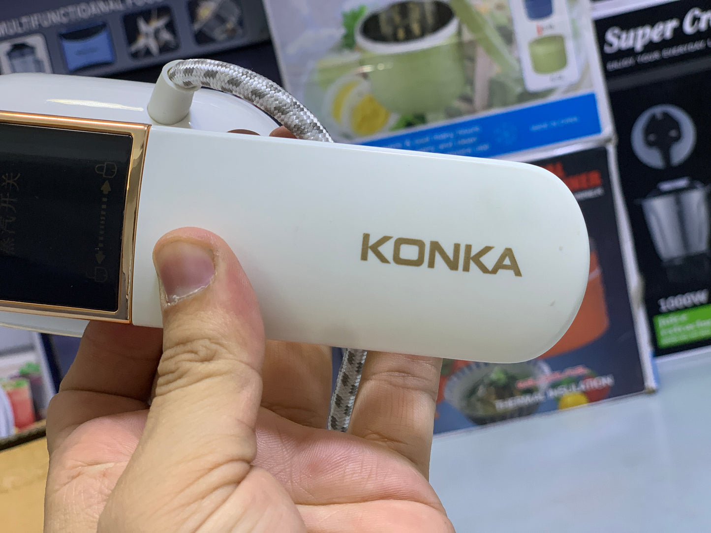 Konka Portable Steam iron 1000w 100ml weight 590g/850g
