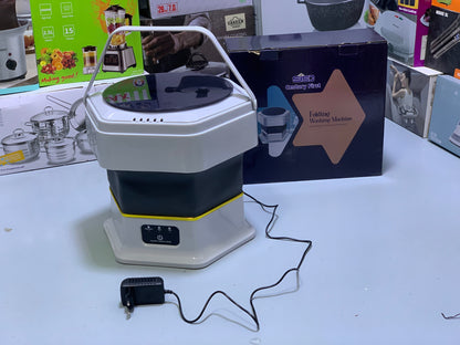 Folding portable washing machine