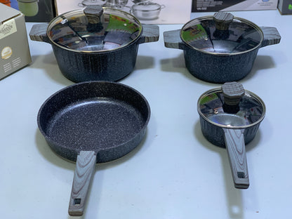 UAKEEN 7-Piece Non-Stick Cookware Set – Premium German Quality for Everyday Cooking