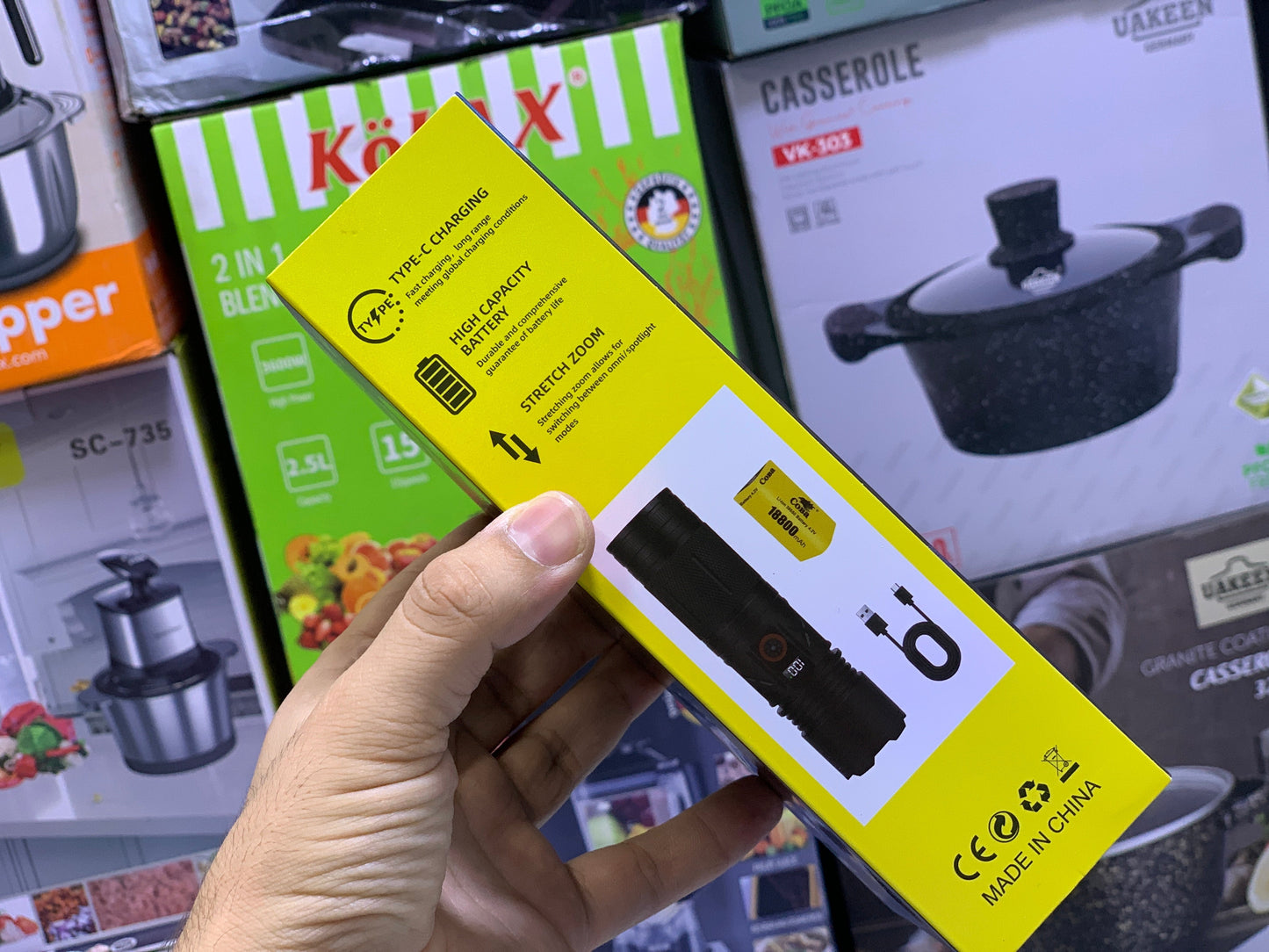 Coba Laser Torch , Handheld outdoor Flashlight Model : CB-G671