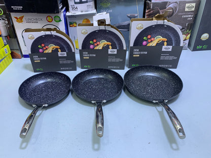UAKEEN Germany Forged Frying Pan Granite Coating Flat Surface