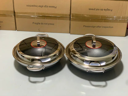 Laser Coating Deep Frying Handi | karahi with Solid Handles