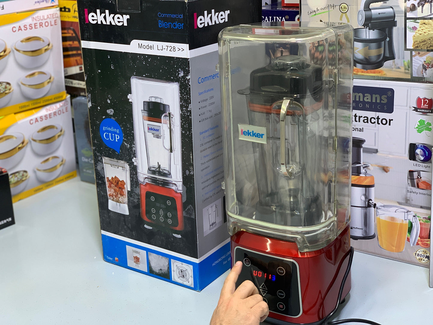 Lekker Commercial Blender Stainless Steel Vacuum Based