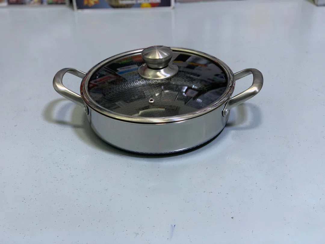 Laser Coating Shallow Casserole Complete Set Pure Non Stick (Sizes:26cm,28cm and 30cm)