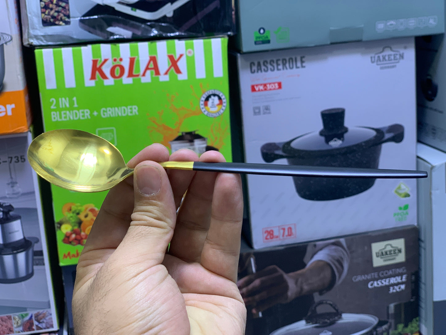 Black and Golden Cutlery Set 24 Pieces