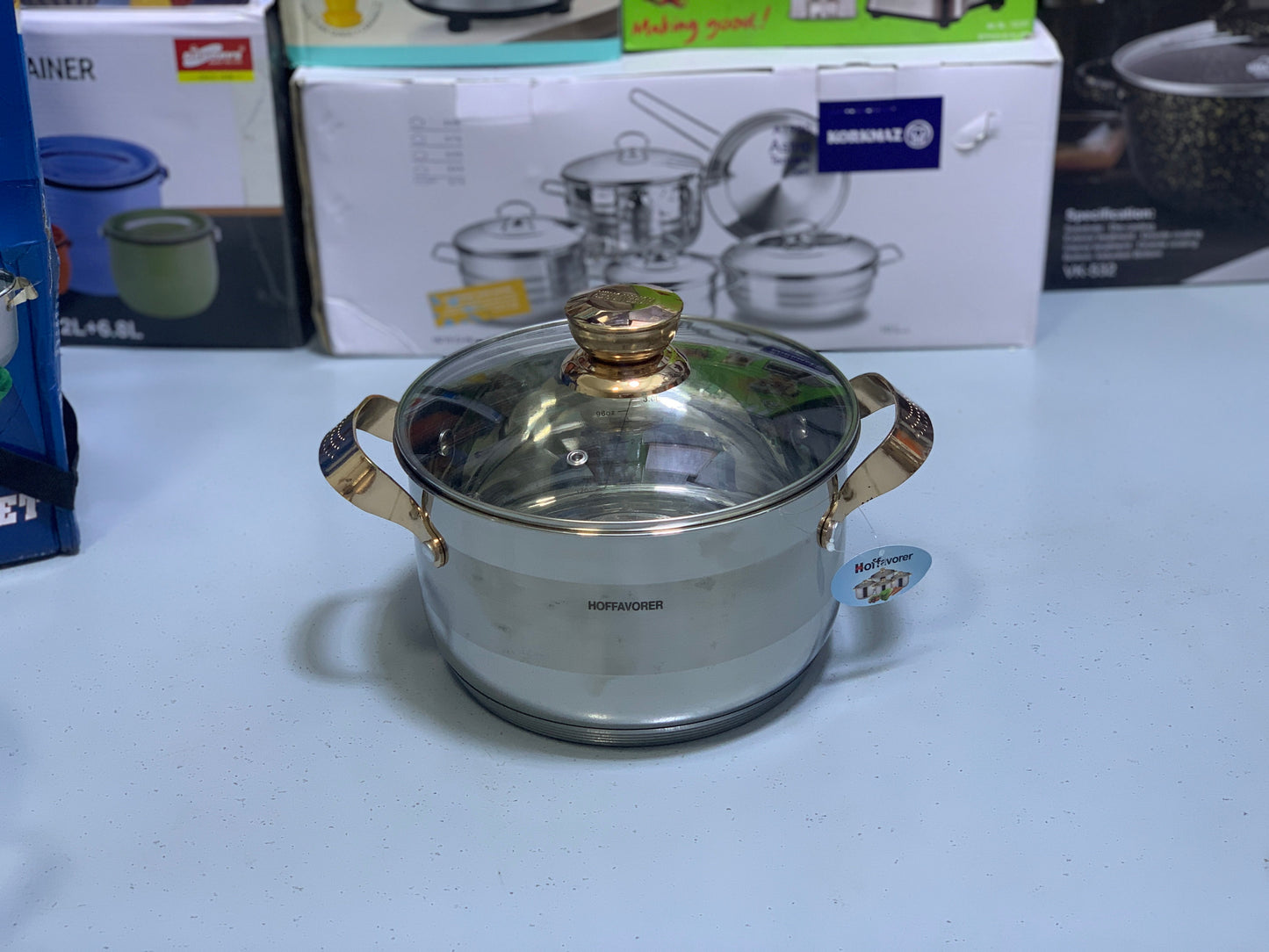 Hoffavorer 8 Pieces Cookware set Stainless Steel