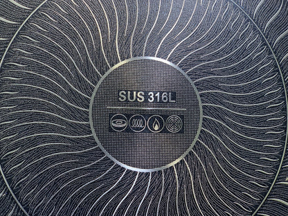 Laser Coating Deep Casseroles  Non Stick ( 4 pieces ) 21.5 cm ,25.5 cm , 27.5 cm and 29.5 cm