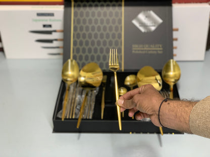 IMPORT Stainless Steel Cutlery Set 28 Pieces