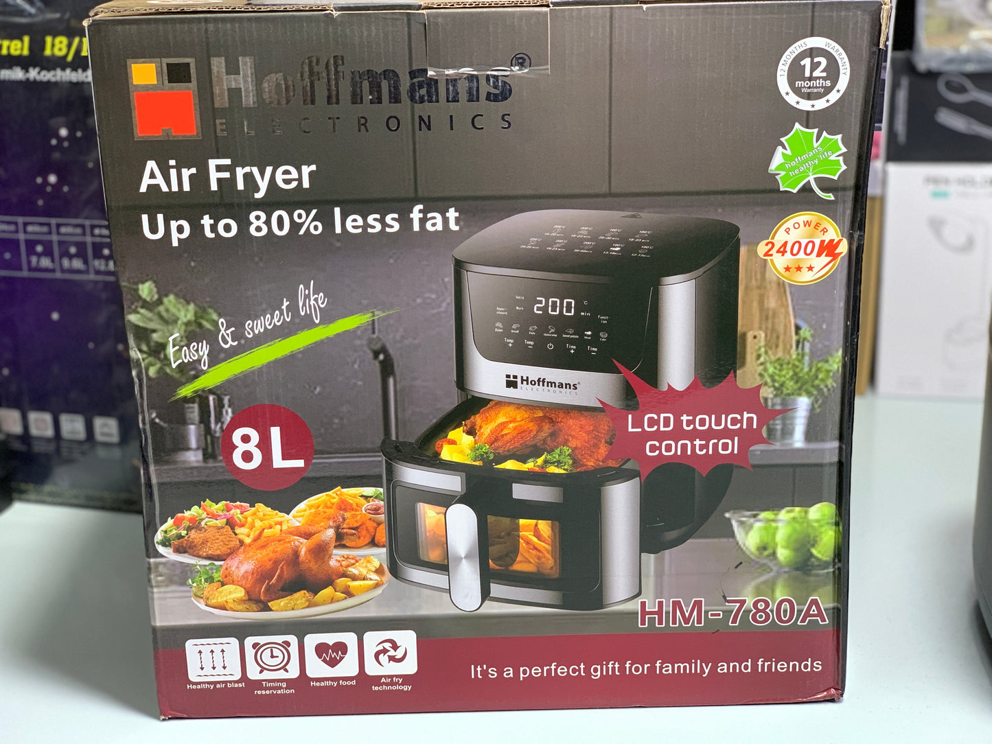Hoffmans  Electronics Air Fryer 8L 2400w