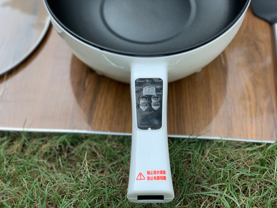 Imported 2 in 1 Electric Cooker Pan with Steamer - 4L Capacity, (1500W)