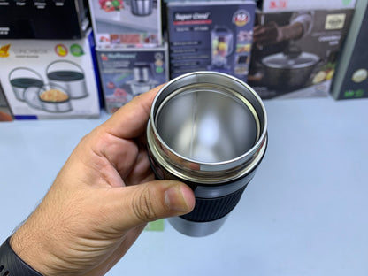 Straw Coffee Cup Stainless Steel SUS 304 400ml