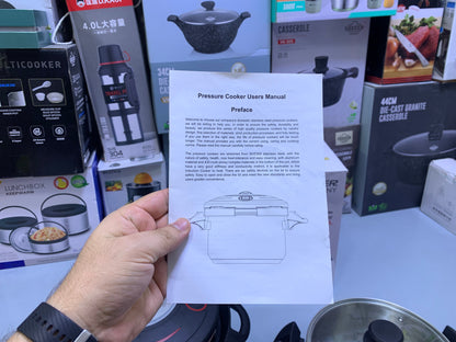 Hannover 3 in 1 18/10 Stainless Steel Pressure Cooker 6L and 8L