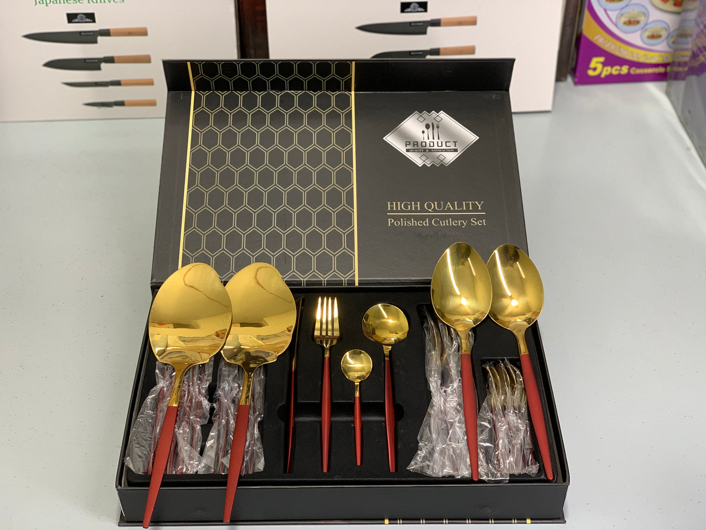 IMPORT Stainless Steel Cutlery Set 28 Pieces