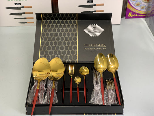 IMPORT Stainless Steel Cutlery Set 28 Pieces