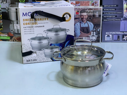 MGFR’s 6 Pieces Cookware Set|Swiss Quality Control