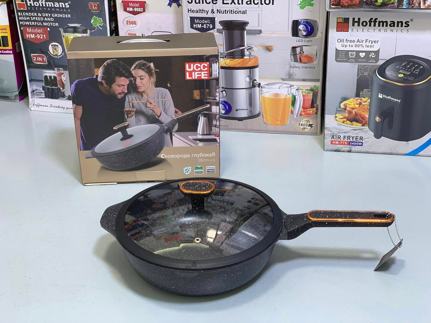 Granite Frying Pan UCC LIFE Non Stick 28cm