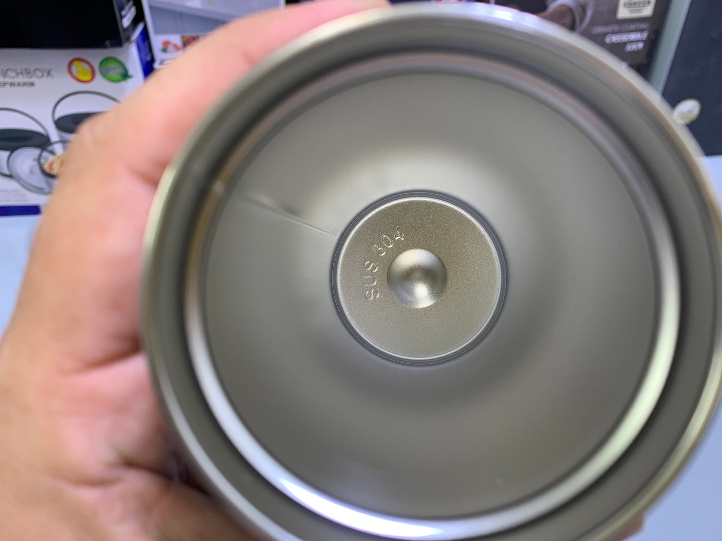 Straw Coffee Cup Stainless Steel SUS 304 400ml