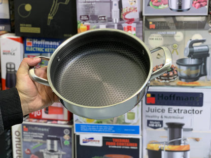 Laser Coating Shallow Casserole Complete Set Pure Non Stick (Sizes:26cm,28cm and 30cm)