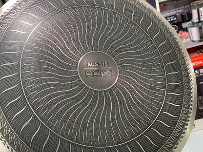 Laser Coating Tawa with Folding Wooden Handle 34cm