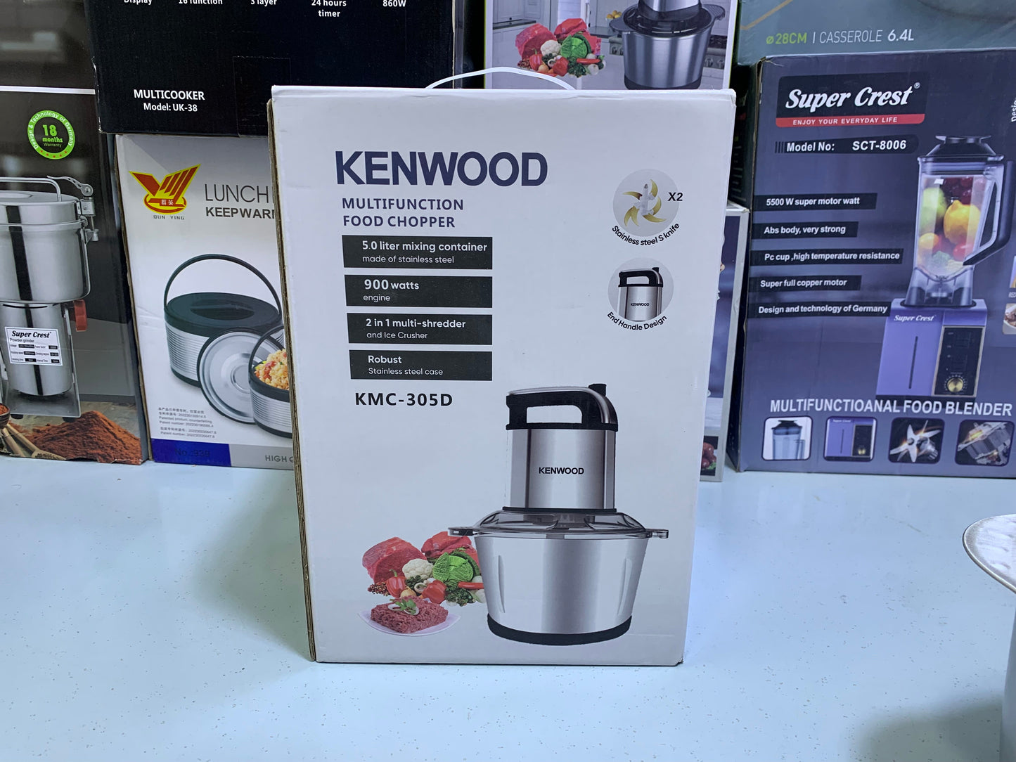 Kenwood Multifunctional Food Chopper 5L and 900w Stainless Steel double blades