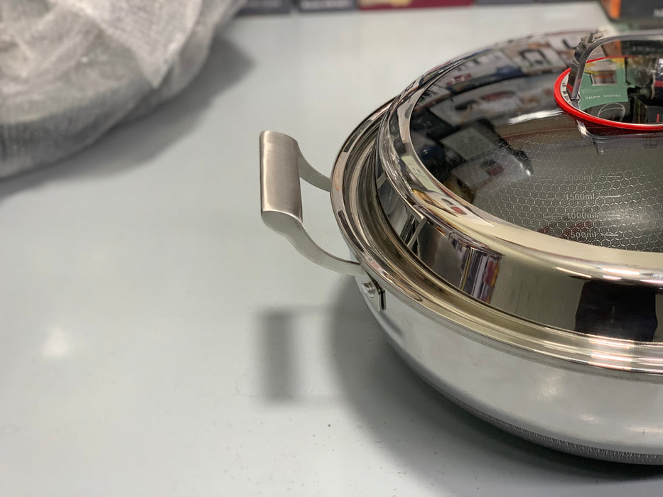 German Imported Honeycomb Laser Coating Karahi/Handi