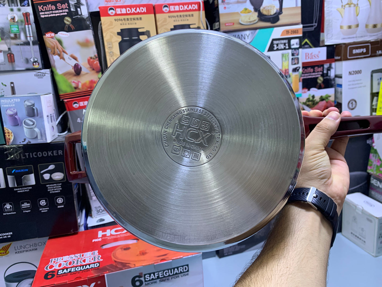 6 Safeguard HCX 3 in 1 Pressure Cooker Stainless Steel