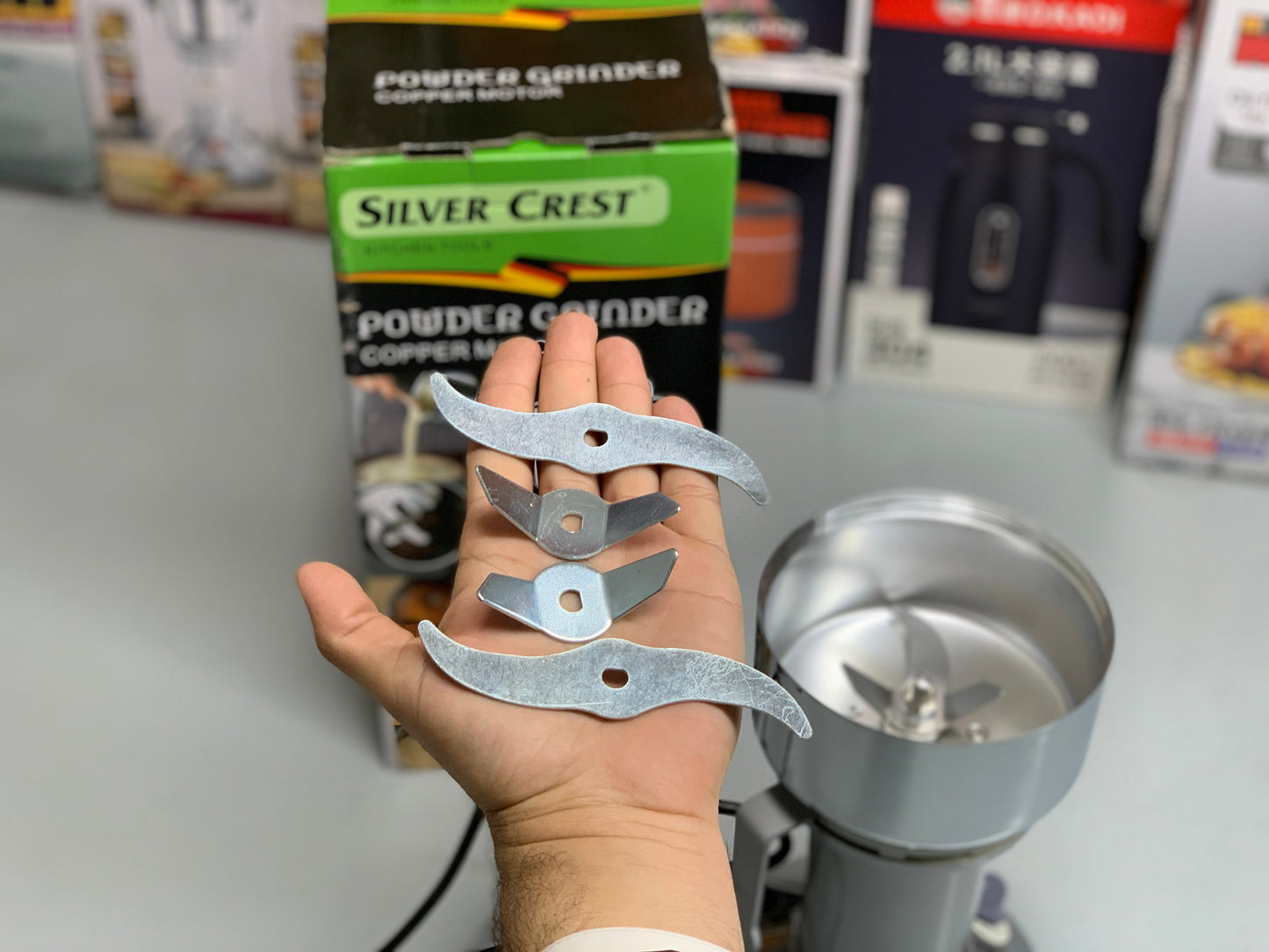 Silver Crest Grinder Stainless Steel