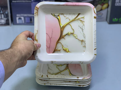 6 Person Melamine Dinner Set