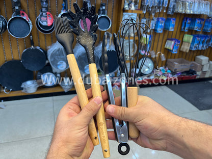 German Technology Made 12 Pieces Kitchen Silicon  Utensils Set