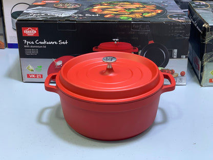 UAKEEN 7 pieces Die-Casting Aluminium Cookware Set|VK-21