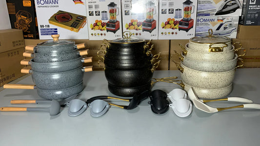 IMPORTED 13pcs Premium Cookware Set – Versatile and Stylish for Every Kitchen