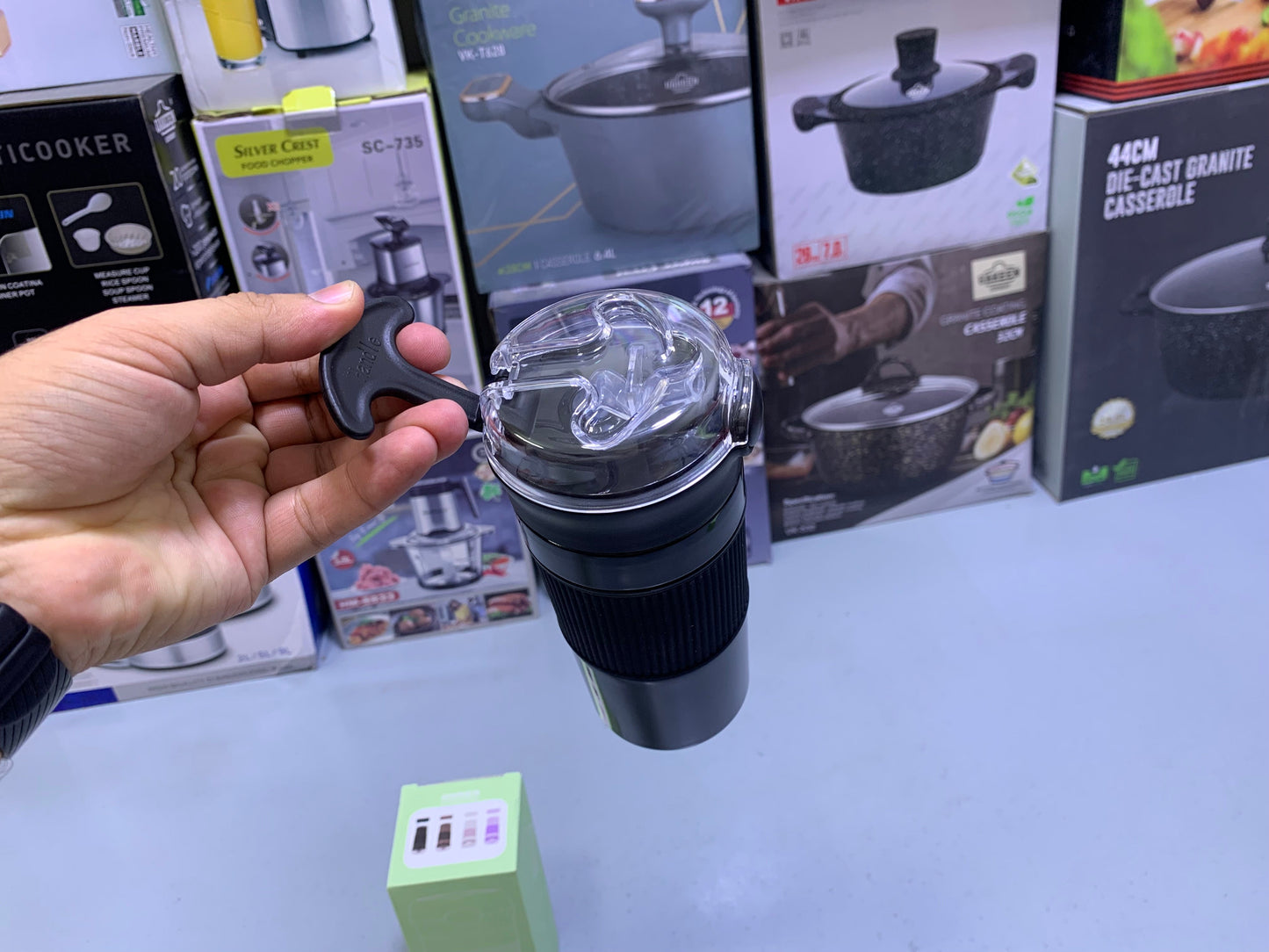 Straw Coffee Cup Stainless Steel SUS 304 400ml