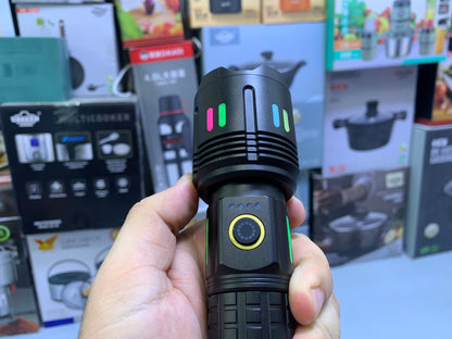 COBA Handheld Torch Model: CB-G672D USB Rechargeable Flashlight