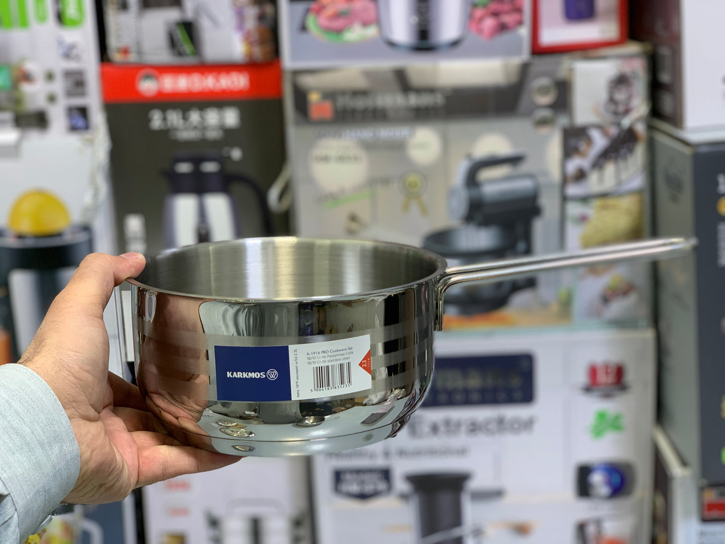 Karkmos 18/10 Cri-Ni Stainless Steel Saucepans