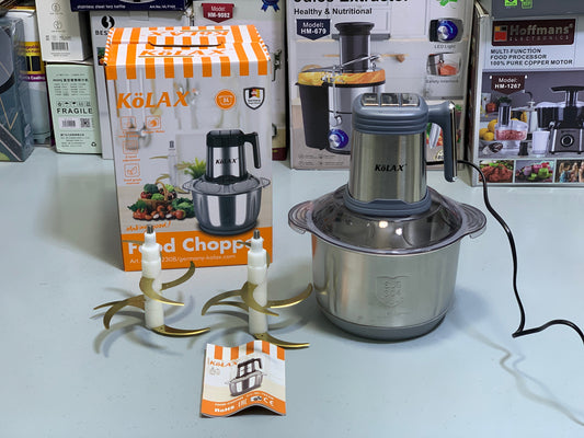 Kolax Meat Chopper with Double Stainless Steel Blades