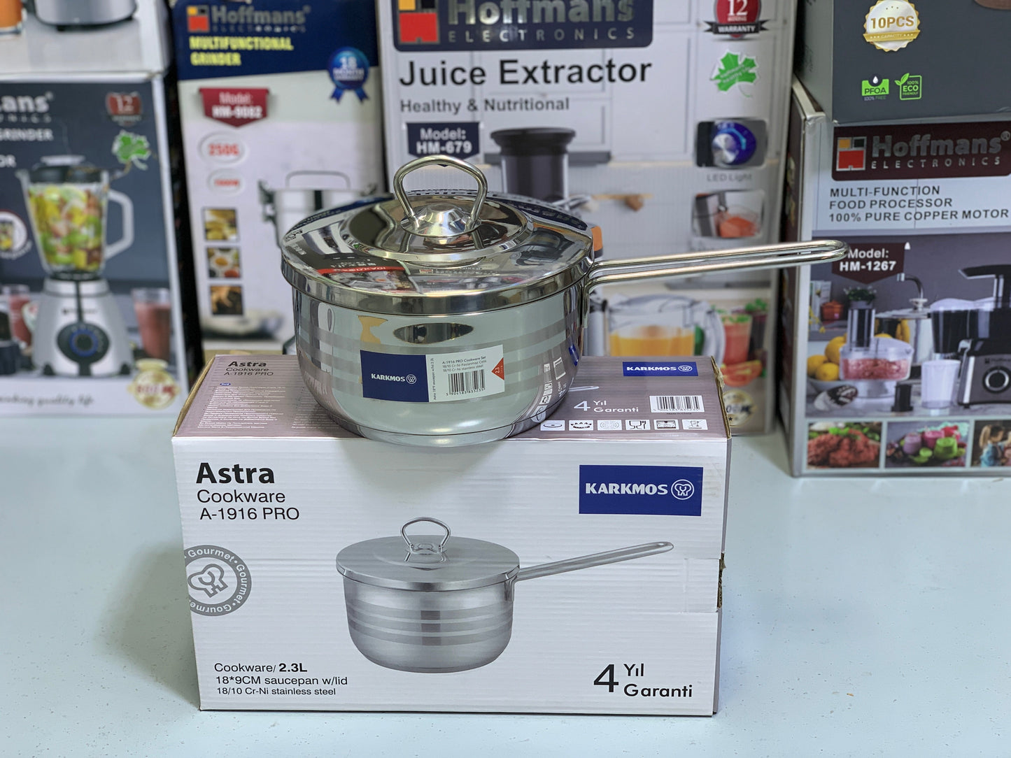 Karkmos 18/10 Cri-Ni Stainless Steel Saucepans