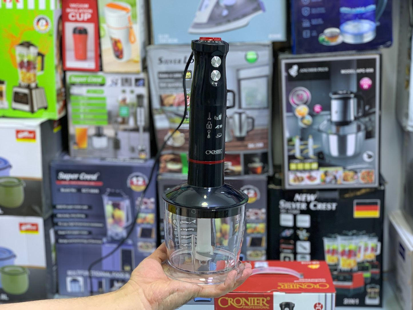 CRONIER 4-in-1 Multifunctional Food Chopper – 800W | Powerful & Versatile Kitchen Appliance