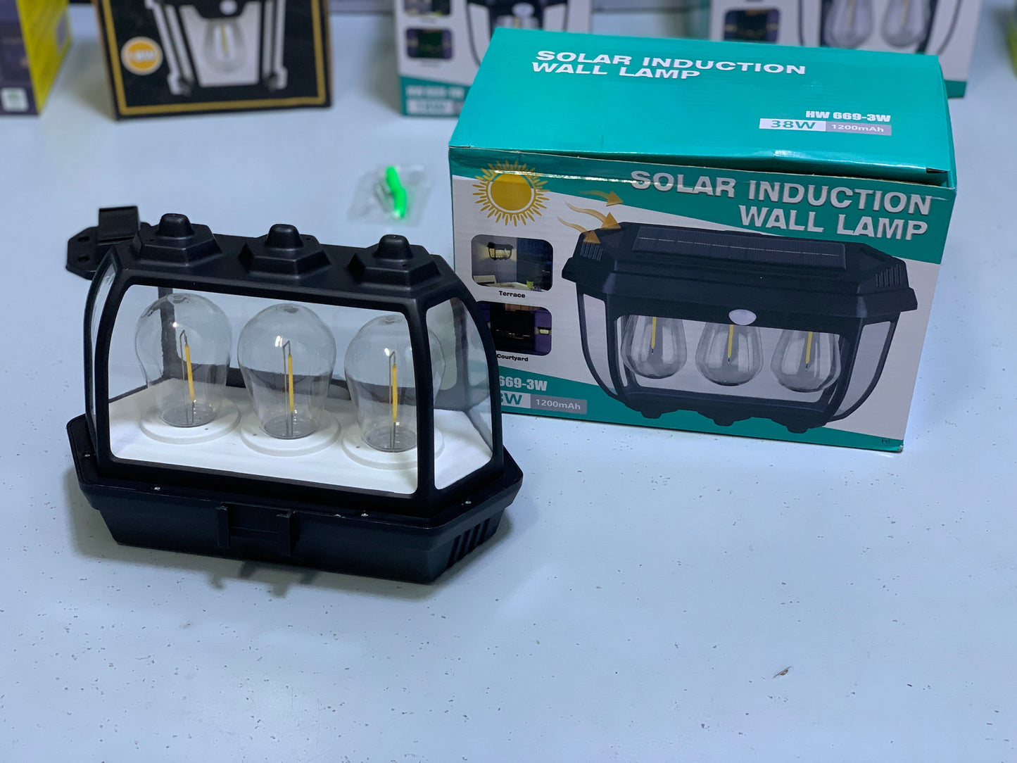 Solar Induction Wall Lamp HW 669-3W – Motion Sensor Outdoor Light