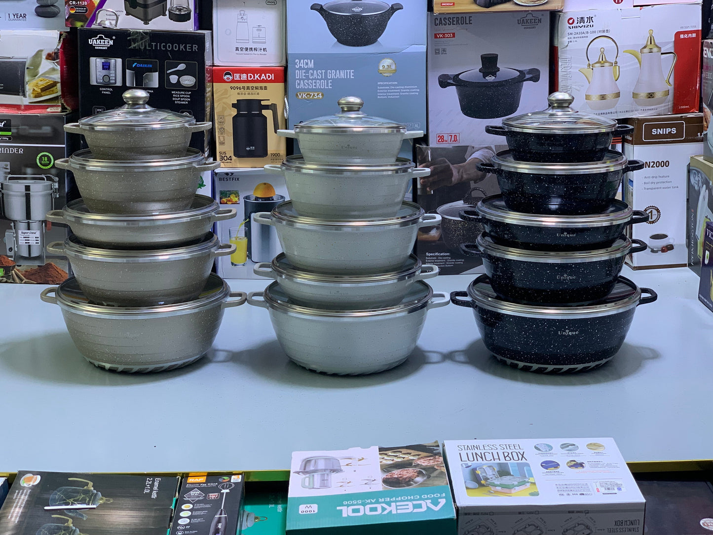 Unique 10 Pieces Cookware Set|Die-Cast Aluminum