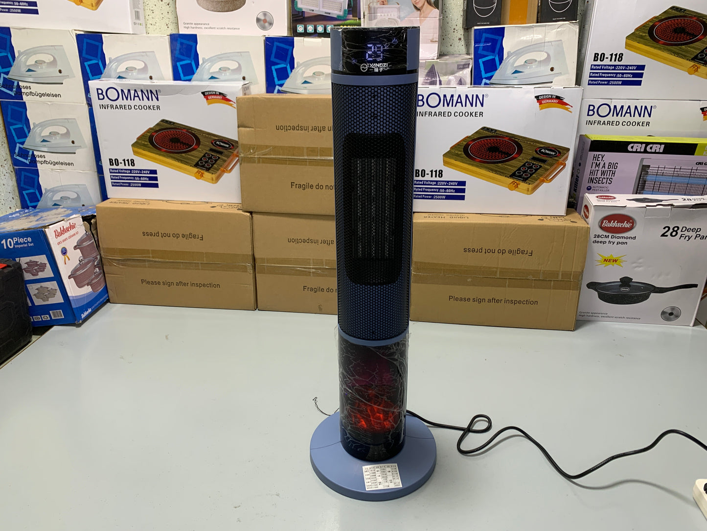 3D Flaming Stand Heater – Japanese Quality with Remote Control
