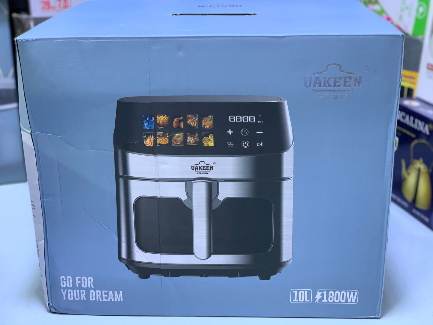 Uakeen Germany Digital Air Fryer| 10L and 1800W| ZL-1706
