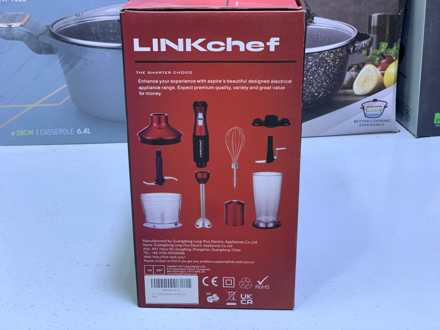Linkchief 5 in 1 Hand Blender Set Stainless Steel