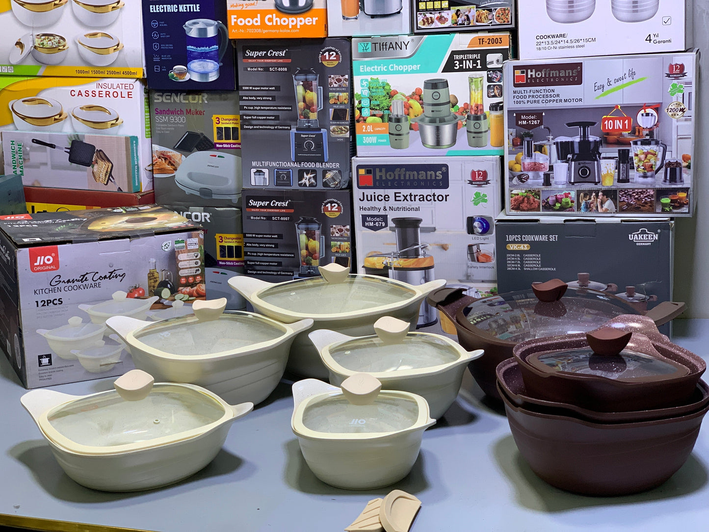 Jio Granite Coating Kitchenware 12 Pieces Set