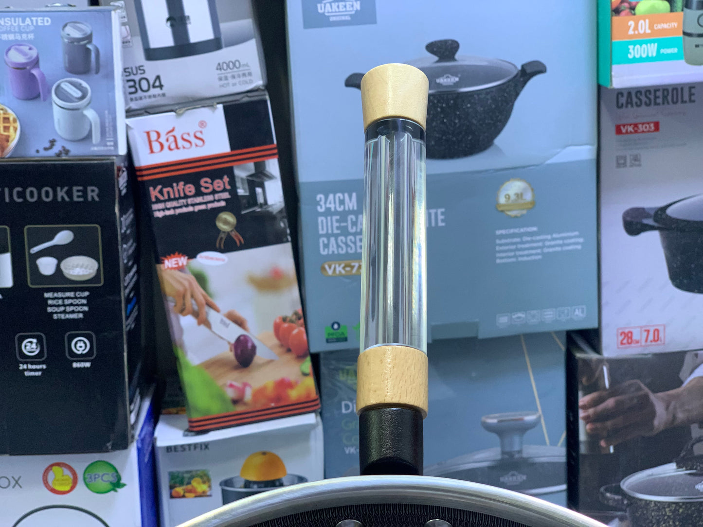 Imported leaser Coated frypan| Honeycomb pattern| Luxury style| size 32 cm