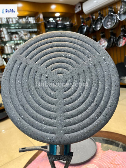26cm Non Stick Marble Coated Signature Grill Pan - Grey