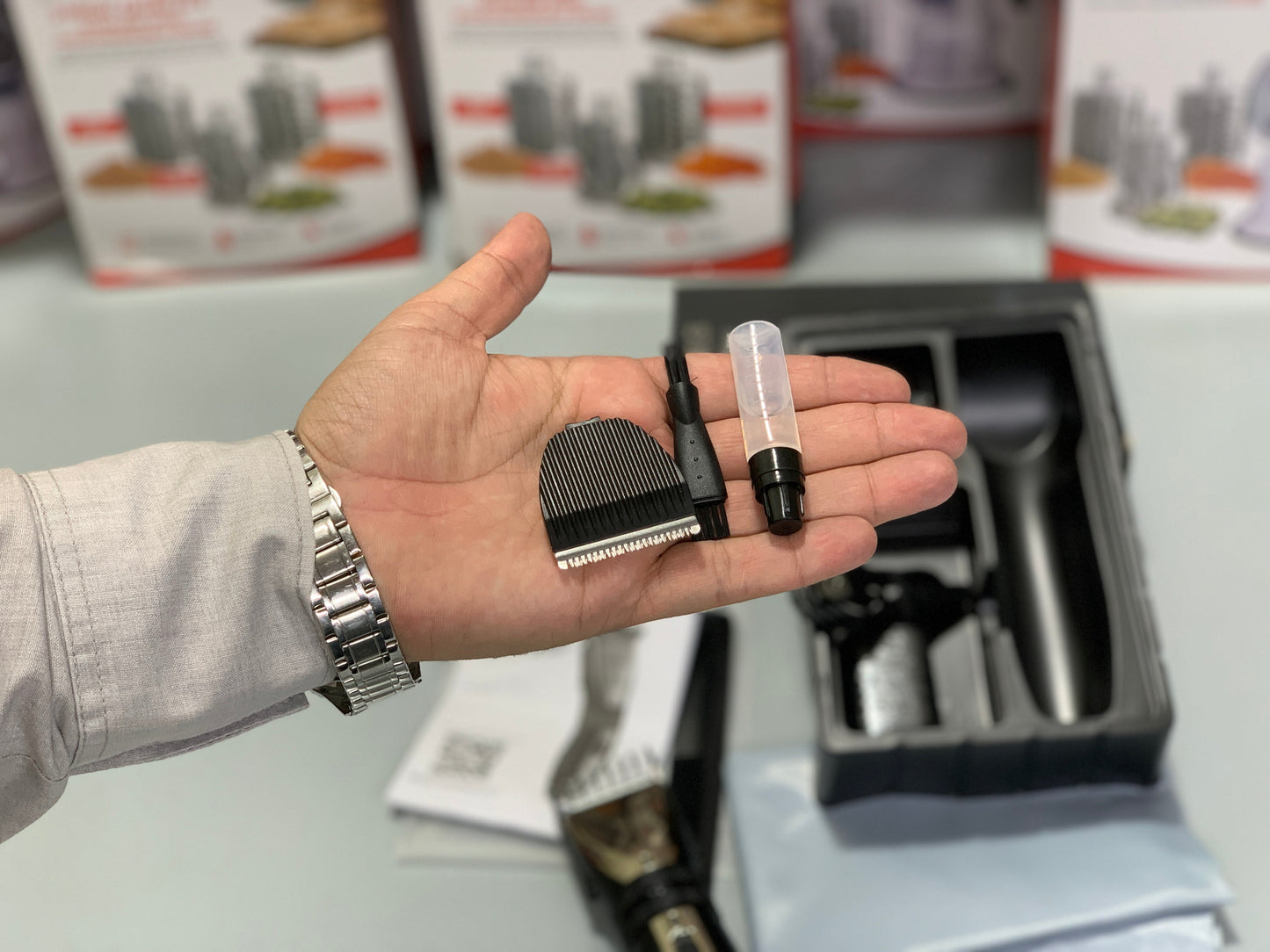 TOFULS Brand Professional Hair Clipper with Essentials Tools