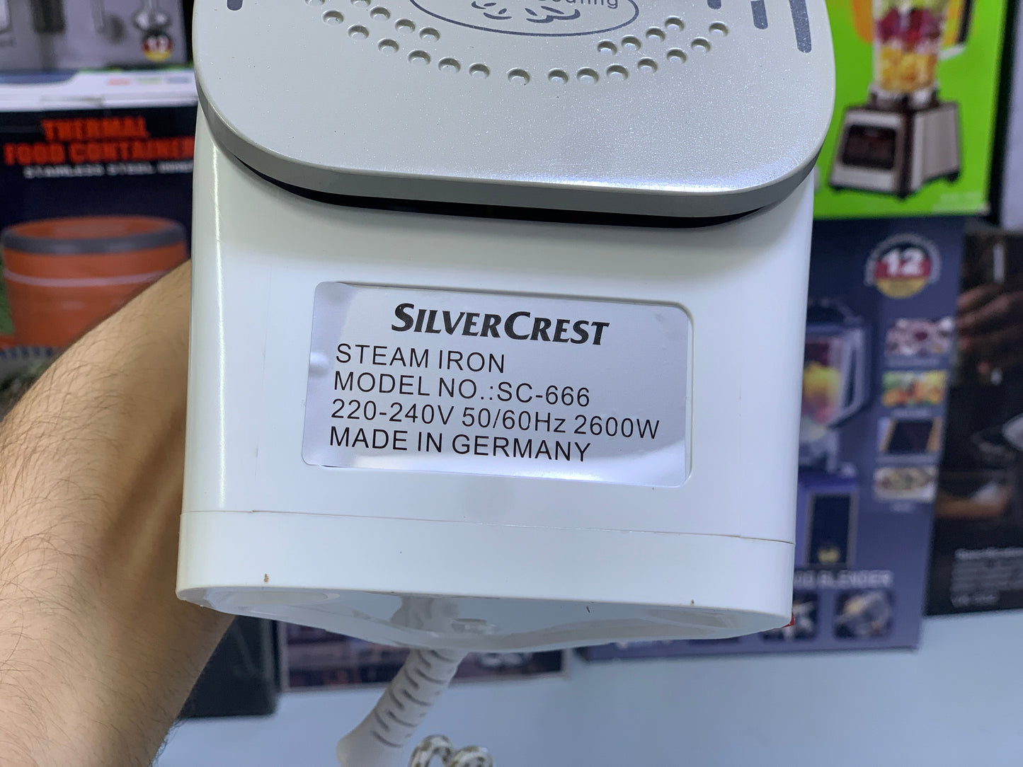Silver Crest Steam iron Non Stick Ceramic coating 2600w Model: SC-666