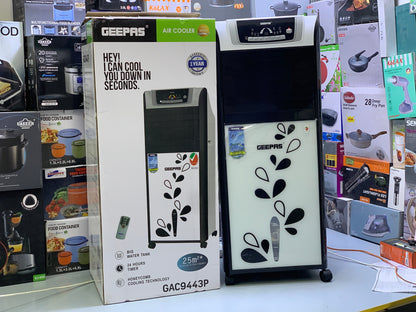 Geepas air cooler BIG Water Tank HoneyComb Pattern cooling technology 150w