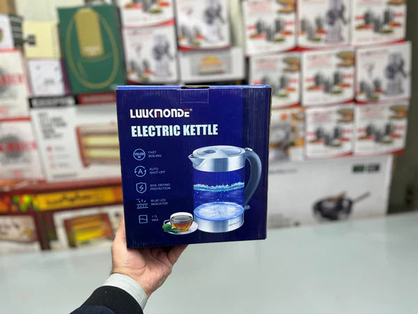 UK Import Glass Electric Kettle – 1.7L